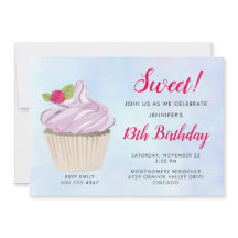 Delicious Roze Cupcake Bes met Blad Birthday