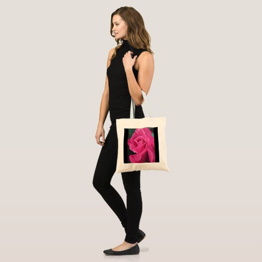 Delicious roze roze Canvas tas (Voorkant (model))