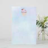 Delicious roze roze koekjesbes bovenaan briefpapier (Staand voorkant)