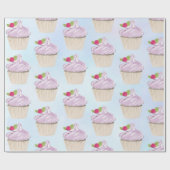 Delicious roze roze koekjesbes bovenaan cadeaupapier (Vlak)