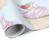 Delicious roze roze koekjesbes bovenaan cadeaupapier (Rol Hoek)