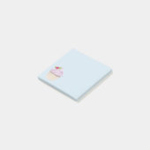 Delicious roze roze koekjesbes bovenaan post-it® notes (Schuin)