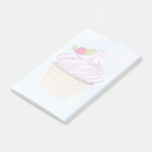 Delicious roze roze koekjesbes bovenaan post-it® notes (Schuin)