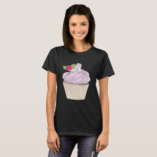 Delicious roze roze koekjesbes bovenaan t-shirt