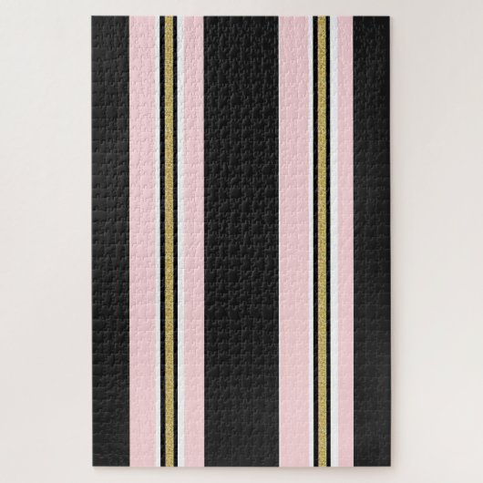 Delicious Roze Wit Goud Zwart Puzzels  (Verticaal)