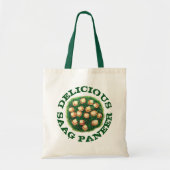 Delicious Saag Paneer Vegetarian Indian Cuisine Tote Bag (Voorkant)