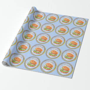 Delicious Salmon Bagel Personalized Cadeaupapier