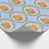 Delicious Salmon Bagel Personalized Cadeaupapier (Hoek)