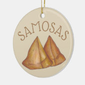 Delicious Samosas Indian Food Sambusas Pastry Keramisch Ornament (Links)