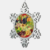 Delicious Serbian Plums Tin Sneeuwvlok Ornament (Rechts)