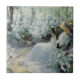 Delicious Solitude door Frank Bramley, Vintage Art Tegeltje