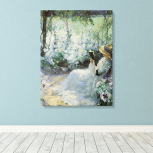 Delicious Solitude van Frank Bramley, Vintage Kuns Canvas Afdruk