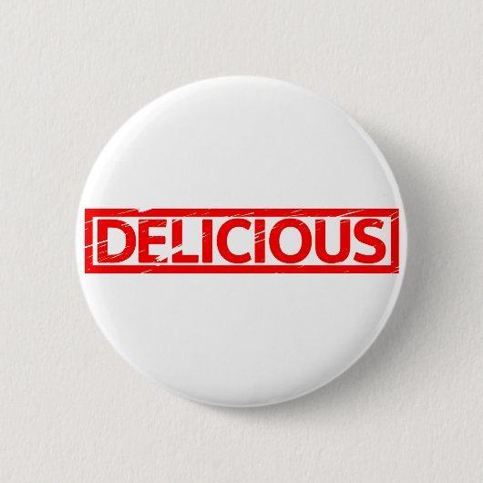 Delicious Stamp Ronde Button 5,7 Cm (Voorkant)