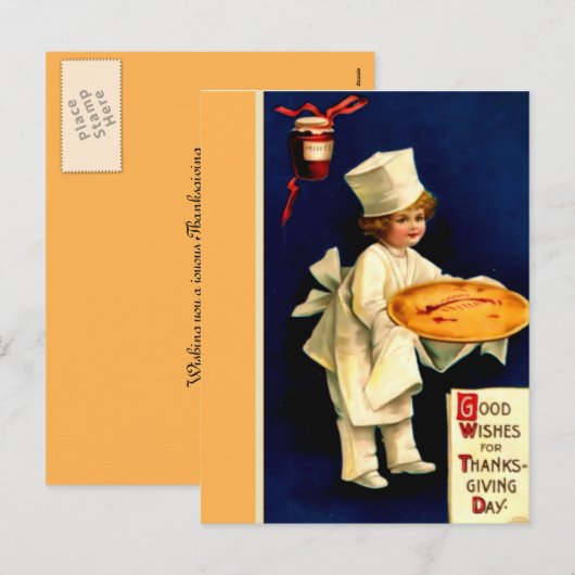 Delicious Thanksgiving Feestdagenkaart (Voorkant / Achterkant)