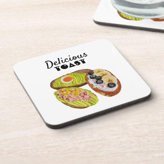 Delicious Toast Bier Onderzetter (Linkerzijde)