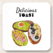 Delicious Toast  Bier Onderzetter (Voorkant)