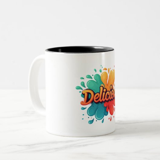 Delicious Tweekleurige Koffiemok (Voorkant links)