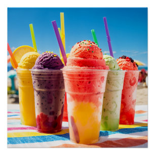 Delicious water ice cream colorfuel perfect poster