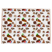 Delicious Waterverf Chocolate Desserts Groot Cadeauzakje (Achterkant)