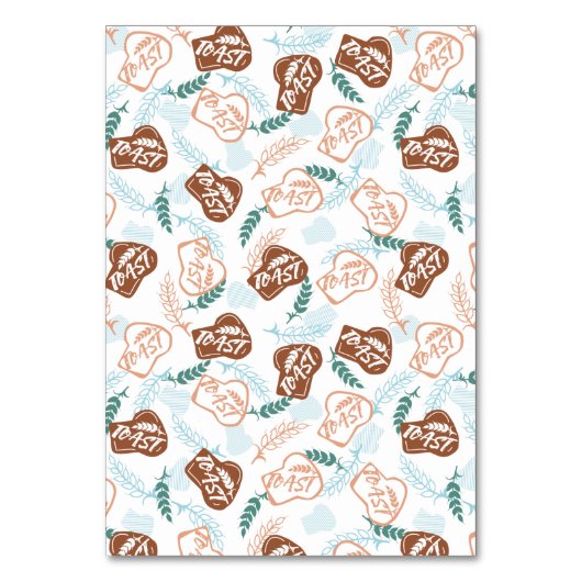 Delicious Wheat Bread Toast Patroon Kaart (Voorkant)