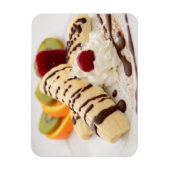 Delicious Whipped Cream and Banana Dessert Magneet (Verticaal)