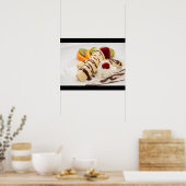 Delicious Whipped Cream and Banana Dessert Poster (Keuken)