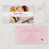 Delicious Whipped Cream and Banana Dessert Visitekaartje (Voorkant / Achterkant)