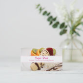 Delicious Whipped Cream and Banana Dessert Visitekaartje (Staand voorkant)