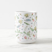 Delig fijn bloempatroon magische mok (Midden)