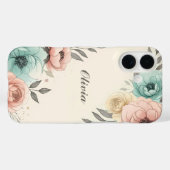 Delige aquarel schetsbloemen  Case-Mate iPhone case (Achterkant (horizontaal))