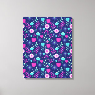 Delige Bloemen en Botanische Details Canvas Afdruk