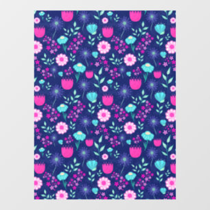 Delige Bloemen en Botanische Details Raamsticker
