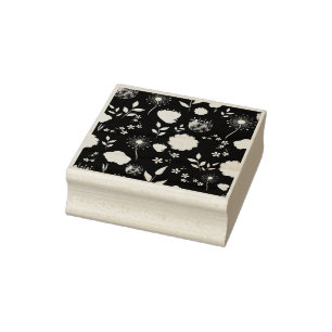 Delige Bloemen en Botanische Details Rubberstempel