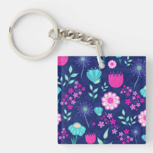 Delige Bloemen en Botanische Details Sleutelhanger