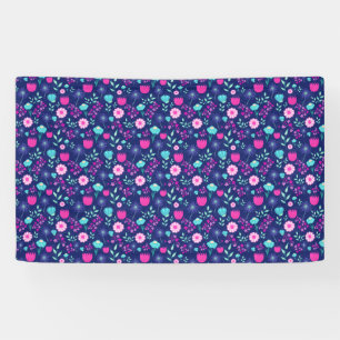 Delige Bloemen en Botanische Details Spandoek