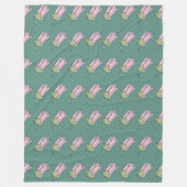 Delige bloemschikking fleece deken (Voorkant)