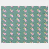 Delige bloemschikking fleece deken (Voorkant (Horizontaal))