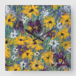 Delight Bloemen Wandklok - Psalm 37:4