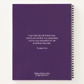 Delight Bloemendagboek - Spreuken vers 3:5-6 Notitieboek (Achterkant)