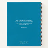 Delight Bloemendagboek - Spreuken vers 3:5-6 Notitieboek (Achterkant)