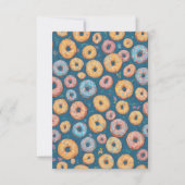 Delight Cartoonish Sprinkle Sweet Donut Patroon Bedankkaart (Voorkant)