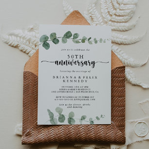 Delight Eucalyptus 50ste huwelijksverjaardag   Kaart