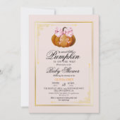 Delight Gold Pompoen Baby Shower  Kaart (Voorkant)