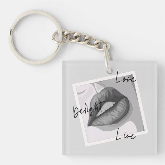 Delight Love Live Lips Sleutelhanger (voorkant)