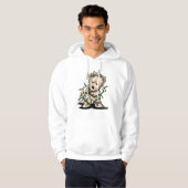 DeLighted kerstterrier Hoodie (Voorkant volledig)
