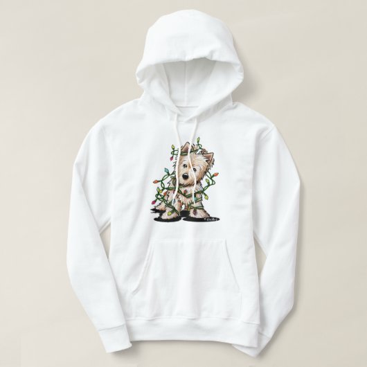DeLighted kerstterrier Hoodie (Design voorkant)
