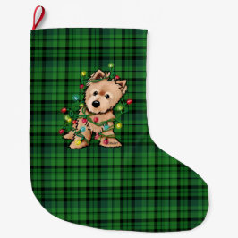 Delighted Norwich Terrier Christmas Stocking Grote Kerstsok