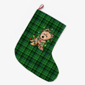 Delighted Norwich Terrier Christmas Stocking Grote Kerstsok (Voorkant (Hangend))