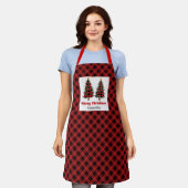 Delightful Buffalo Plaid Trees Personalized Xmas Schort (Gedragen)