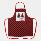 Delightful Buffalo Plaid Trees Personalized Xmas Schort (Voorkant)